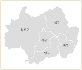 광주광역시 구획 지도